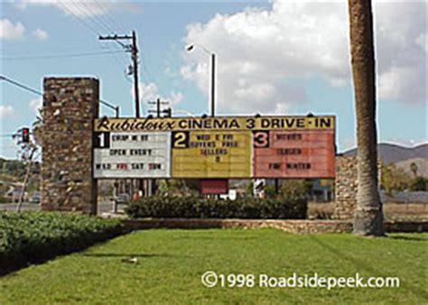 drive in theater rialto|Roadside Peek : San Bernardino County Drive.